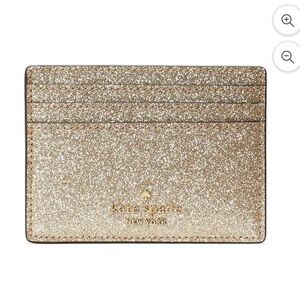 Kate Spade Sparkling Pink Gold Card Holder